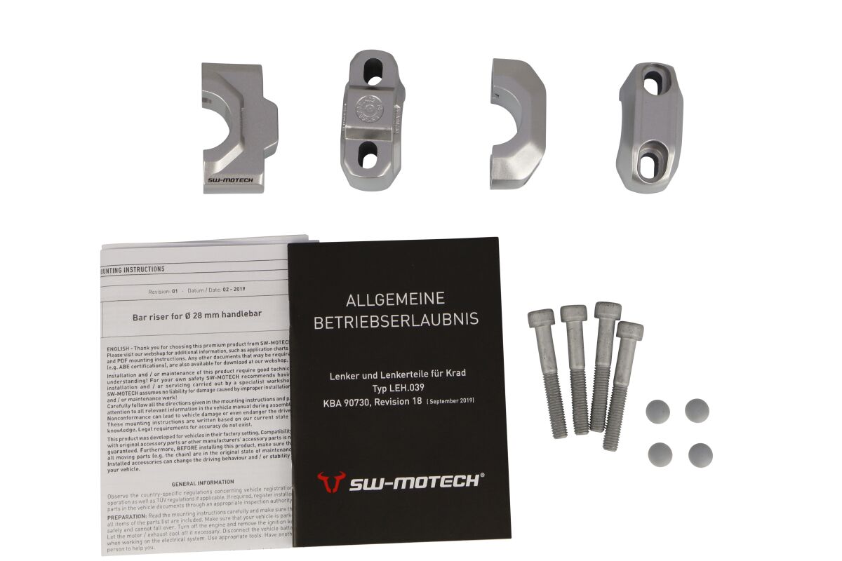 28-mm-Lenkererhöhung für BENELLI, HONDA, KTM, TRIUMPH, YAMAHA ADVENTURE 1050 ABS, ADVE...