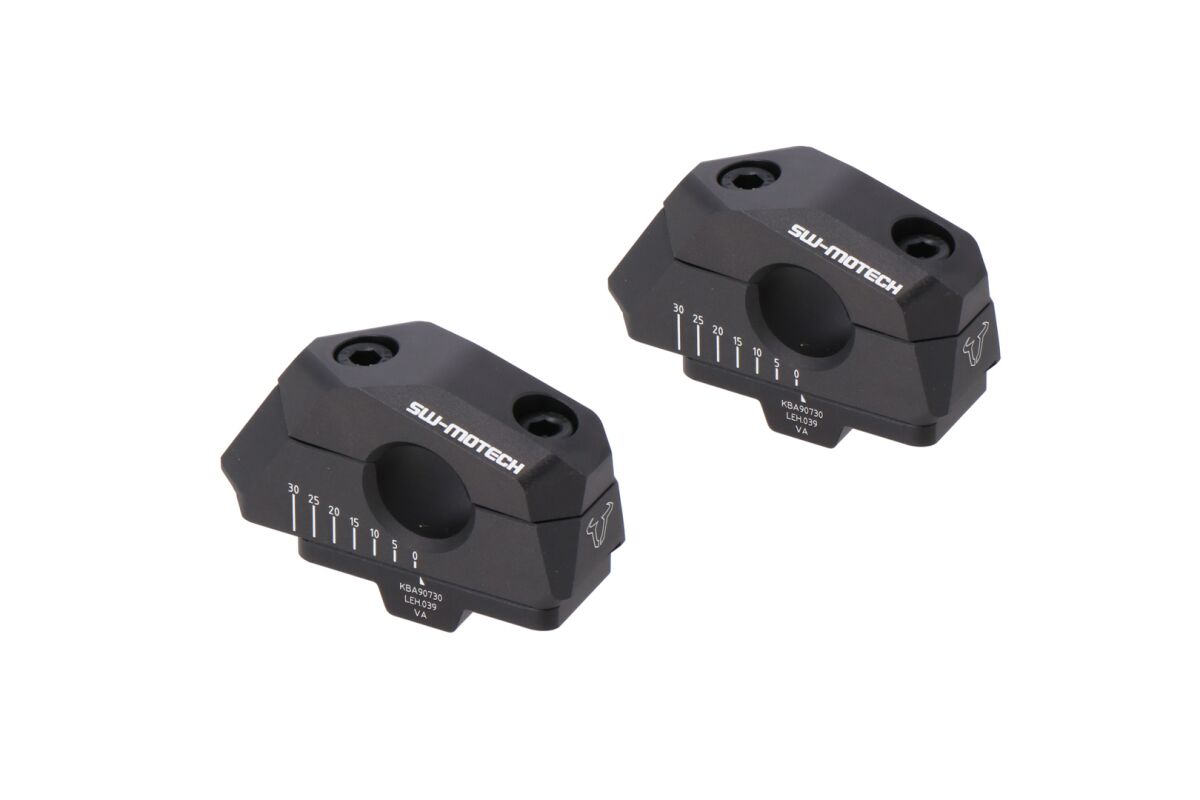 Bar back variable for Ø22 handlebars For APRILIA, BMW, HONDA, KAWASAKI, KTM, MOT...