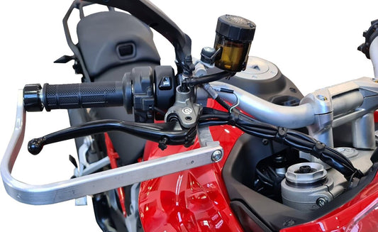 BarkBusters VPS Black Handguard & Fit Kit Ducati Multistrada V4 2021-2025