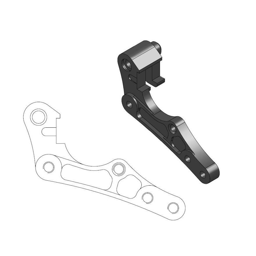 Relocation Bracket for OEM Caliper
