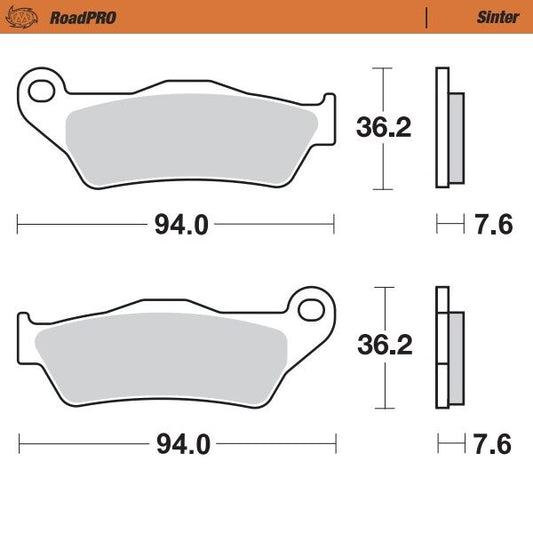 RoadPRO Sinder Brake Pad Front