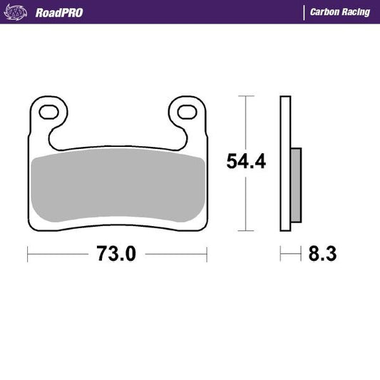 RoadPRO Carbon Racing Brake Pads