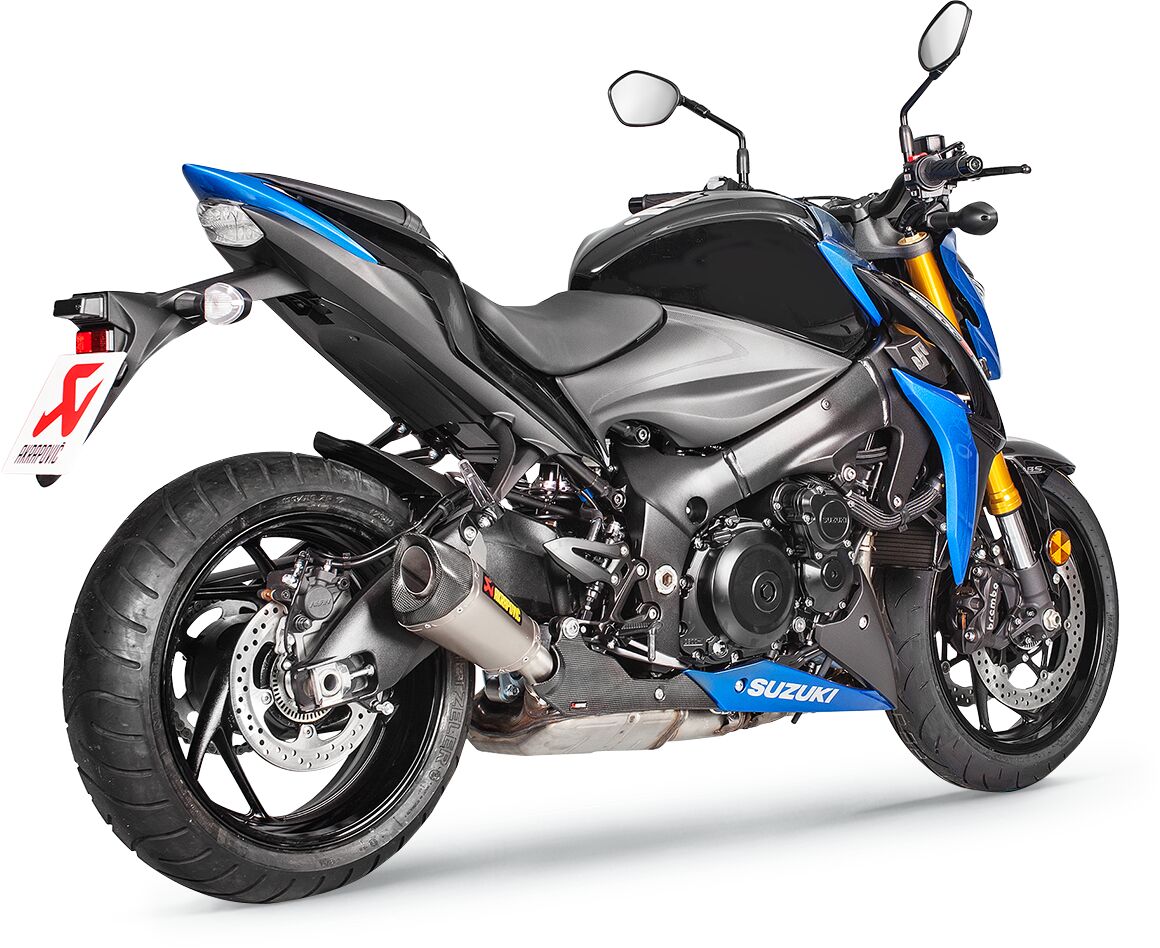 Akrapovic Exhaust Titanium Slip-On (Road Legal) Suzuki GSX-S 1000 2015-2020