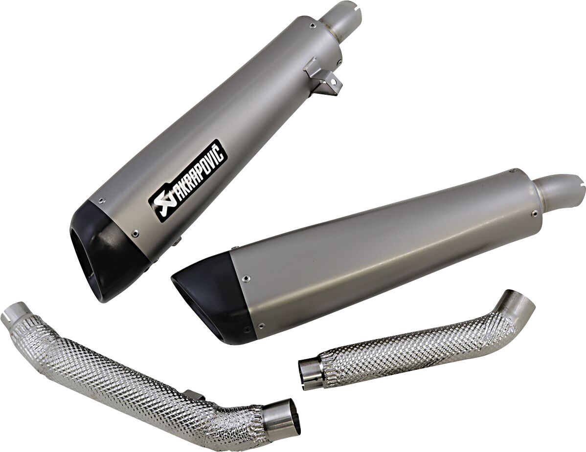 Akrapovic Exhaust Titanium Slip-On (Pair) (EC) Triumph Scrambler 1200 2019-2020