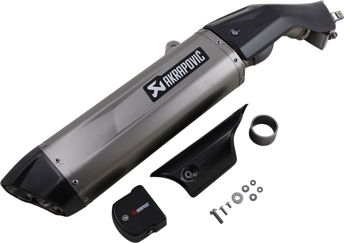 Akrapovic exhaust approved titanium slip-on Honda CRF1100L Africa Twin 2020-2023
