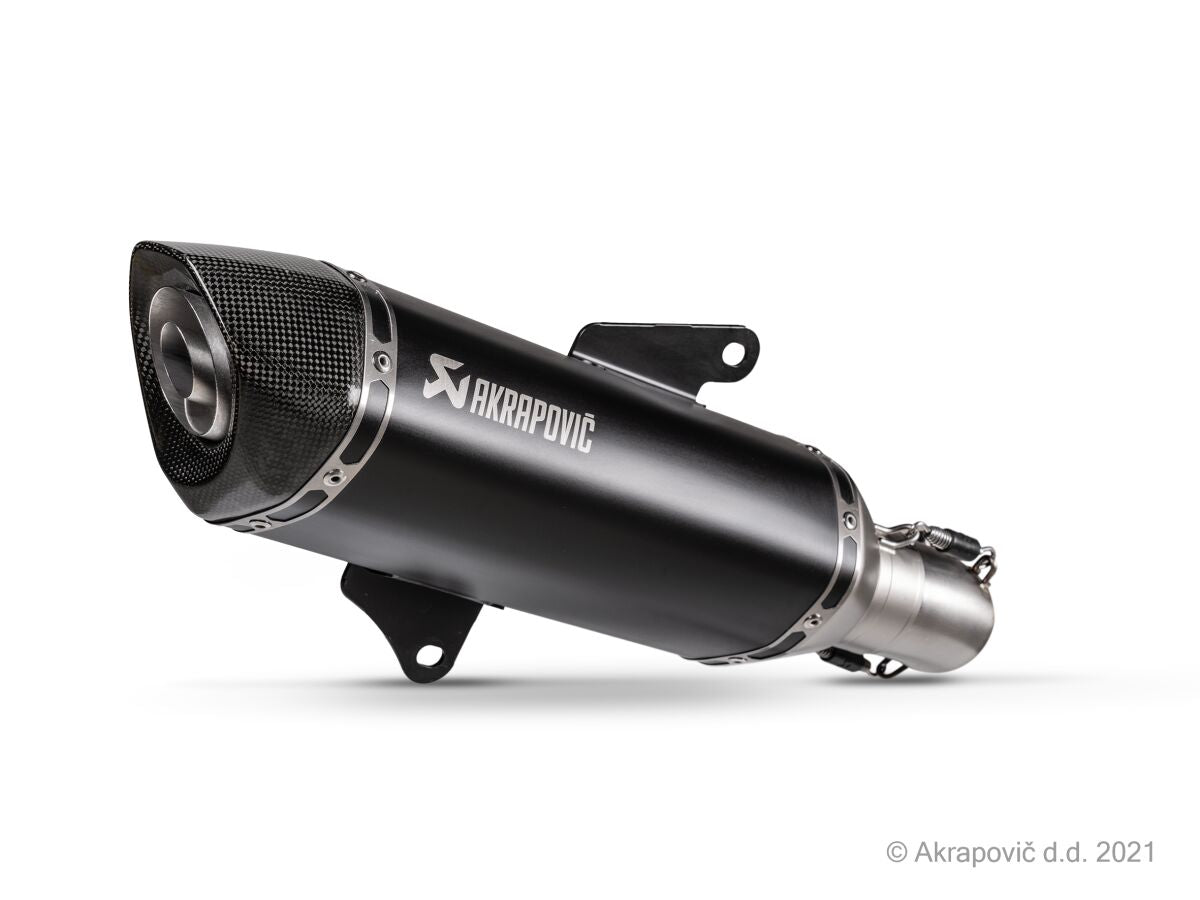 Akrapovic Slip-On Terminal Black Steel for Honda ADV 350 2022-2024