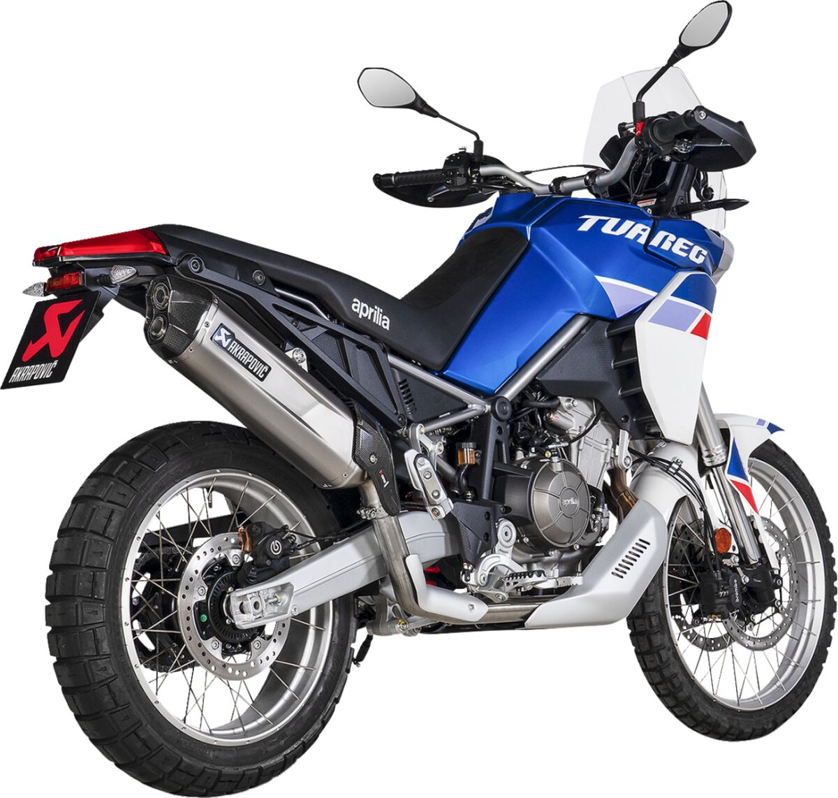 Akrapovic Titanium Slip-On Muffler for APRILIA 660 TUAREG 2022-2024