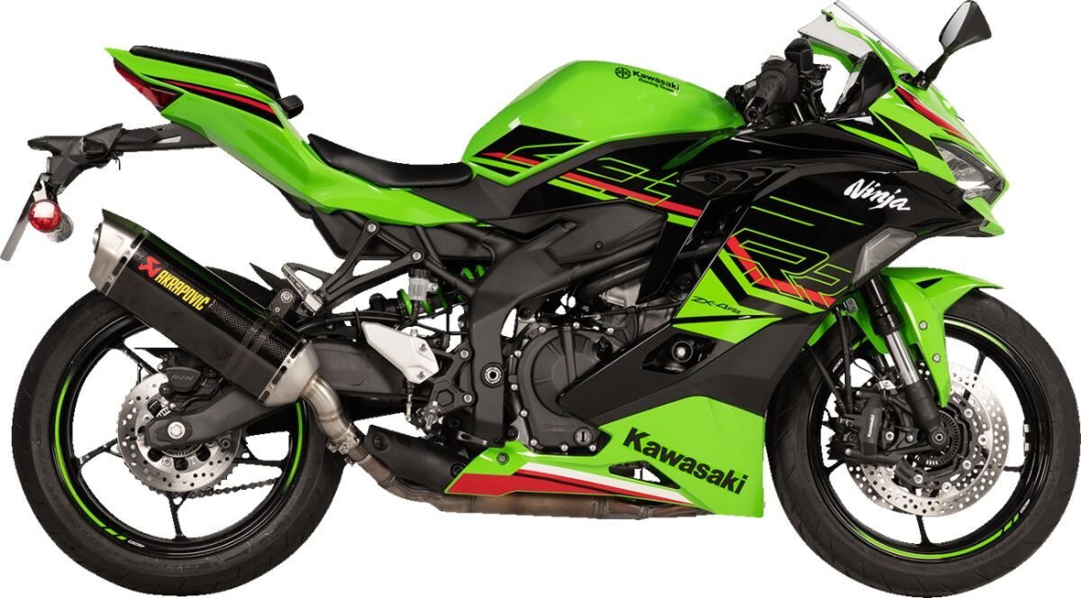 Akrapovic Auspuff Carbonfaser Slip-On Kit für Kawasaki ZX-4RR ABS 2023-2025