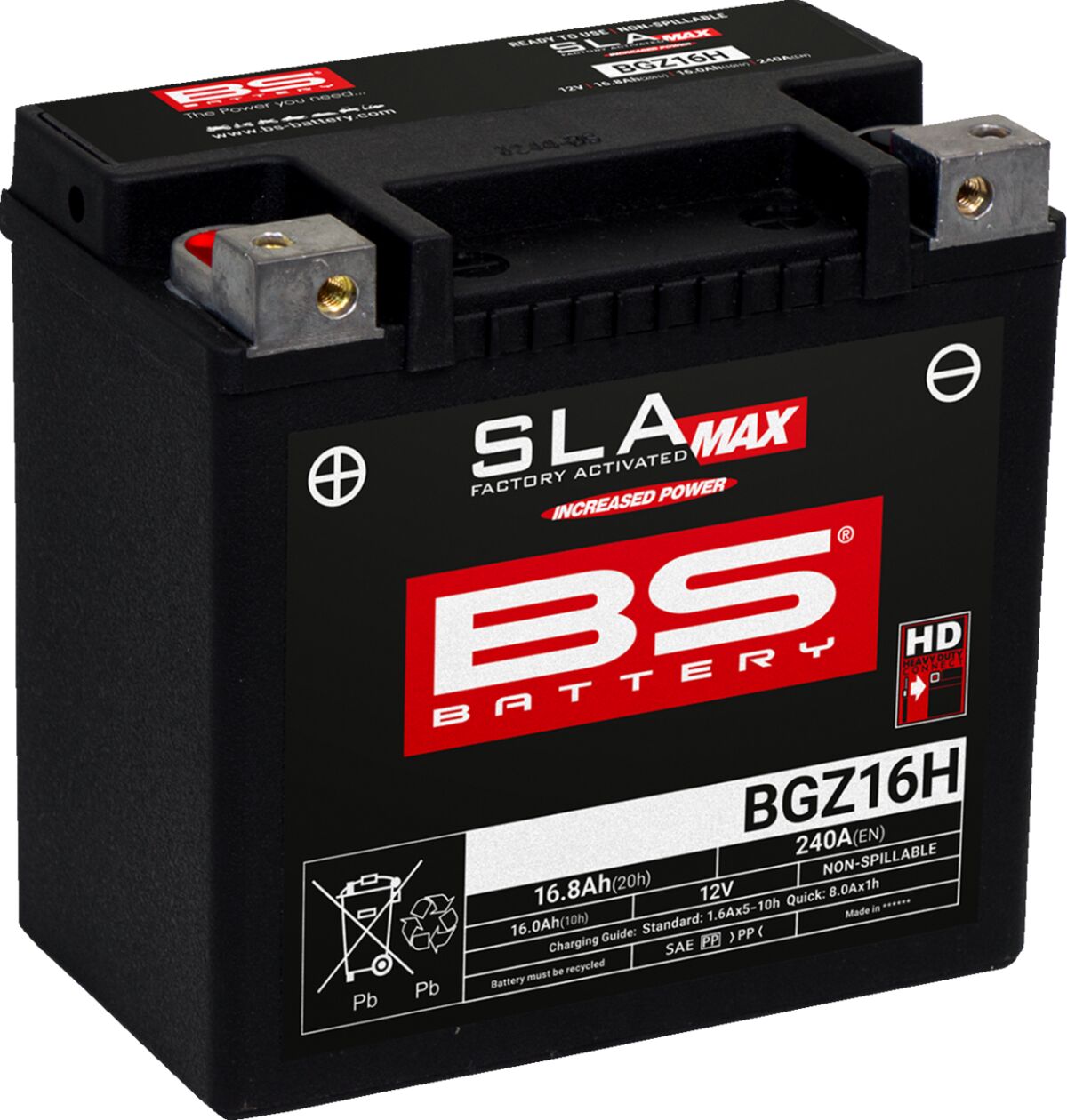 SLA MAX Factory- Activated AGM Maintenance-Free Battery