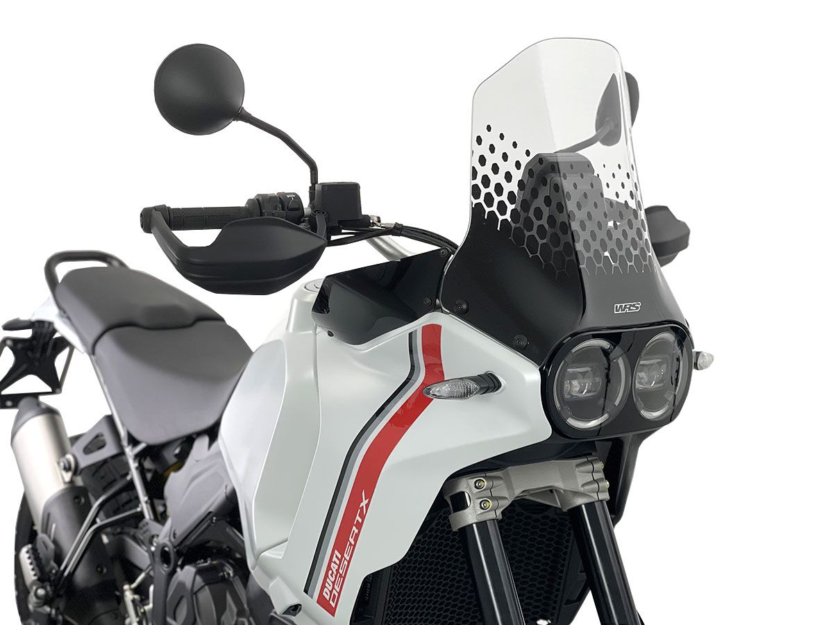 TRS CLEAR TOURING WINDSHIELD FOR DUCATI DESERT X / RALLY / DISCOVERY 22-25