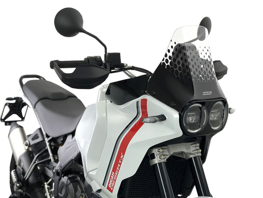 WRS CLEAR ENDURO WINDSHIELD FOR DUCATI DESERT X / RALLY /DISCOVERY 22-25