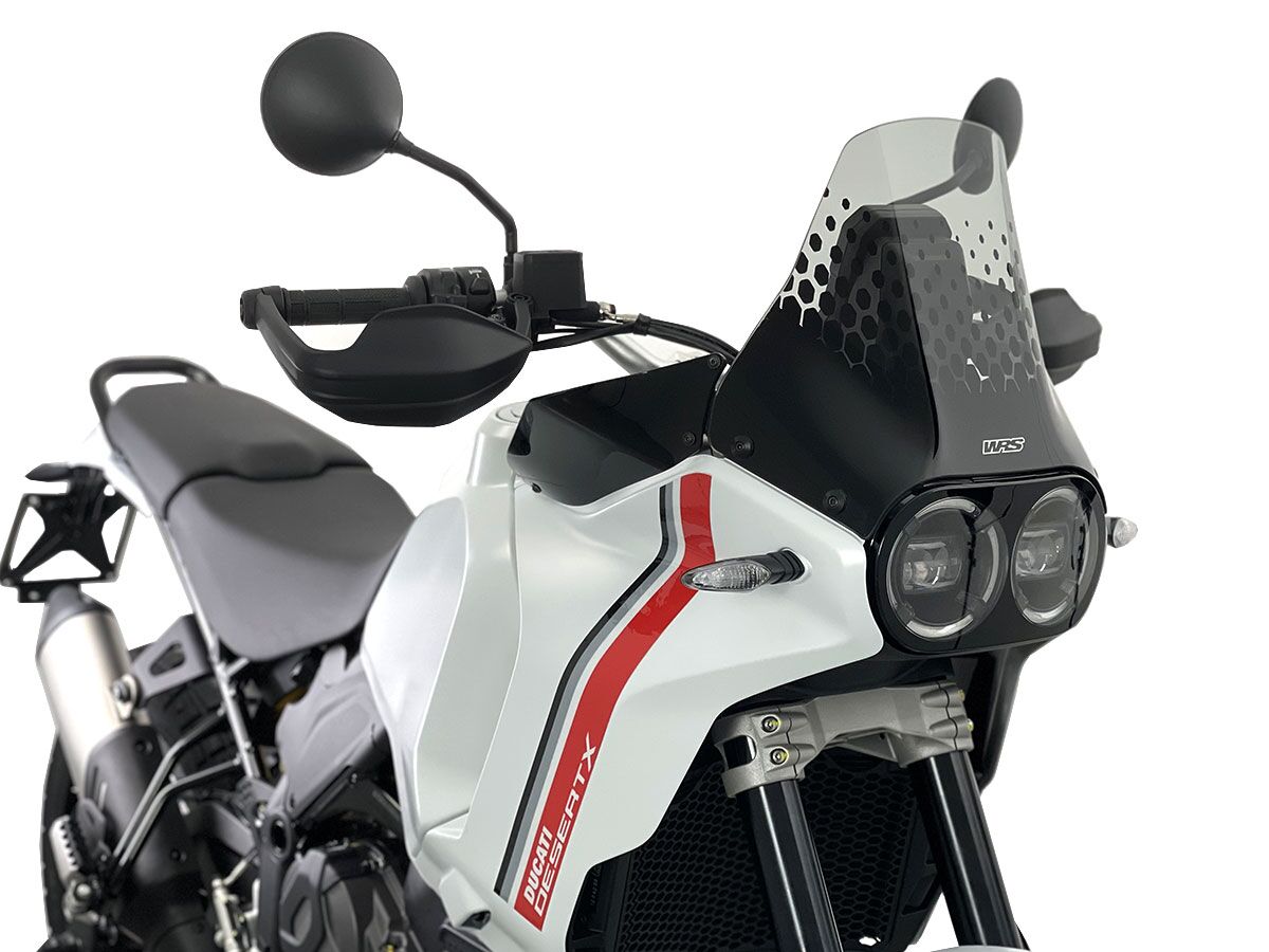 WINDSHIELD ENDURO TINTED WRS FOR DUCATI DESERT X / RALLY / DISCOVERY 2022-2025