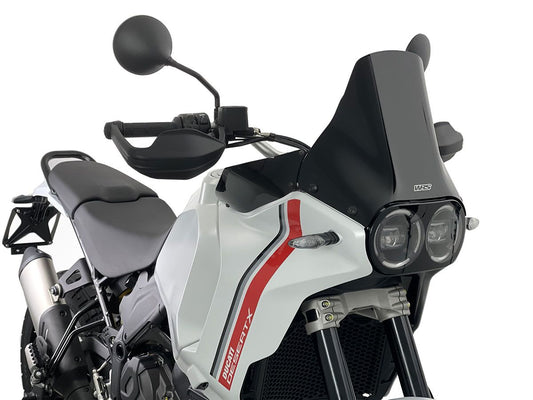WINDSHIELD ENDURO GLOSS BLACK WRS FOR DUCATI DESERT X/RALLY/DISCOVERY 22-25