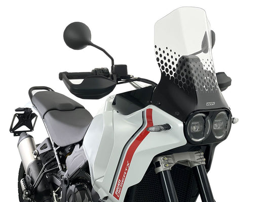 TRANSPARENT CAPONORD WINDSHIELD WRS FOR DUCATI DESERT X / RALLY / DISCOVERY 22-25