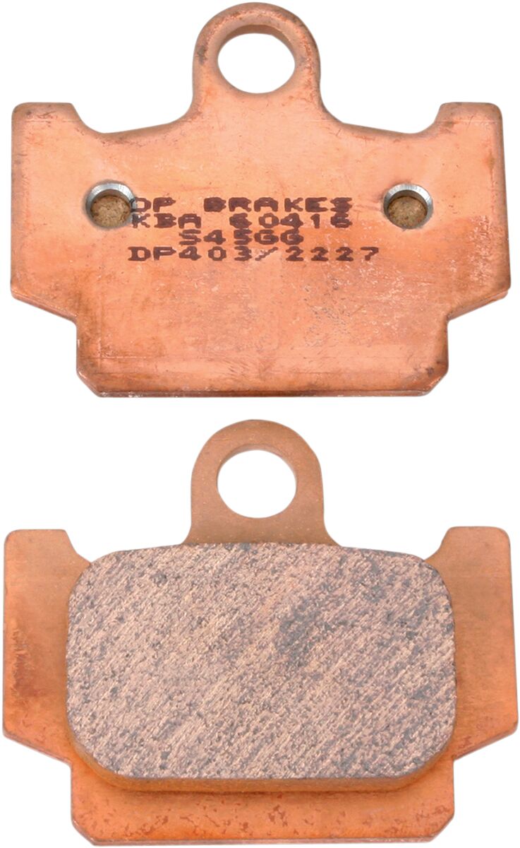 Standard DP Sintered Brake Pads, YAMAHA RD 125 LC 1982, 1986, 1988, -19... 2000