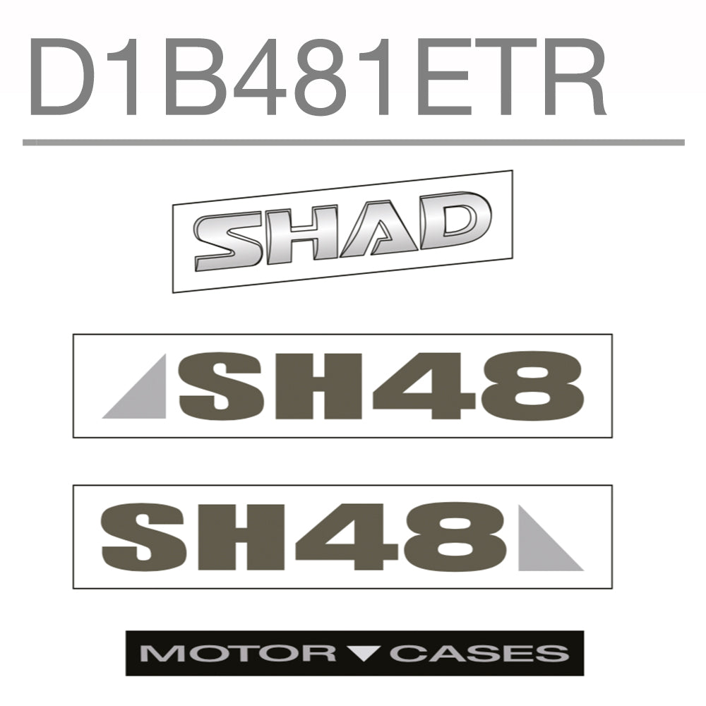 Image of SH48 Replacement Sticker (Dark Grey) by SHAD.