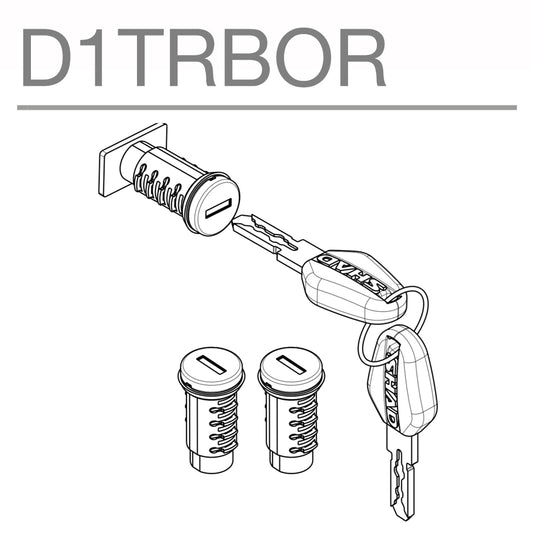 Image of Terra Aluminium Triple Lock & Key Set by SHAD.