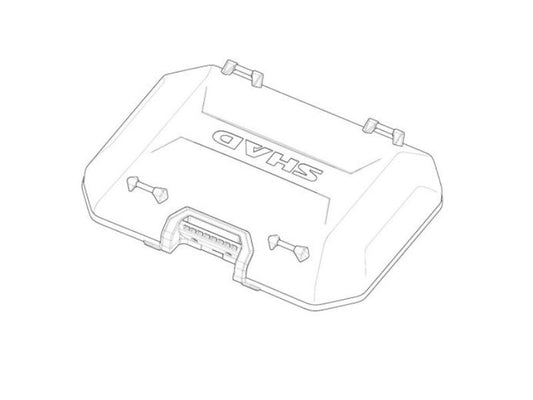 Image of BLACK ALUMINIUM COVER TERRA TOP CASE TR37/ TR48 by SHAD.