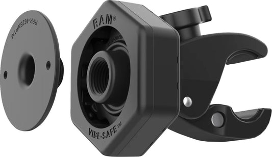 Image of Tough-Clawâ„¢ Small Clamp Base with Vibe-Safeâ„¢ Adapter by RAM MOUNTS.