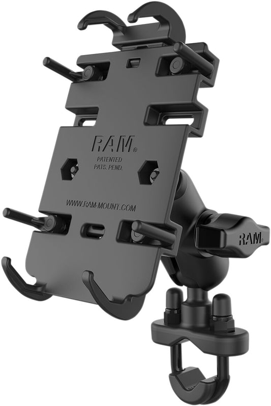 Image of Quick Grip Phone Mount with U-Bolt Base by RAM MOUNTS.