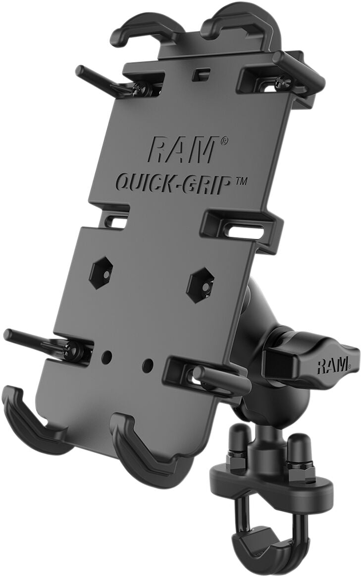 Image of Quick Grip Phone Mount with U-Bolt Base by RAM MOUNTS.