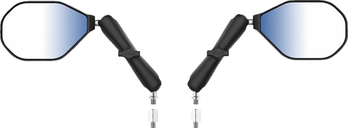 Image of Tough-Mirror™ Kit with M10-1.25 Bases/M10-1.5 Adapters - Long Arm by RAM MOUNTS.