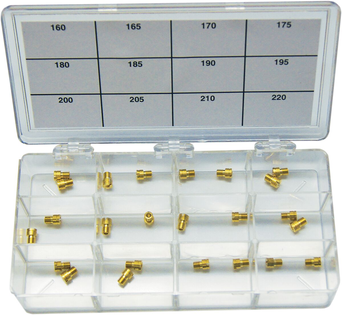 A-Bax Engineering Hauptdüsen-Sortiment für Keihin CV-Vergaser-Kit