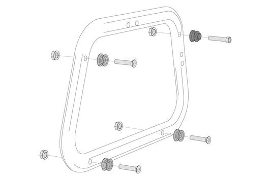 Adapter KIT for EVO Carrier For BMW, DUCATI, HONDA, KAWASAKI, KTM, SUZUKI, TRIUM...