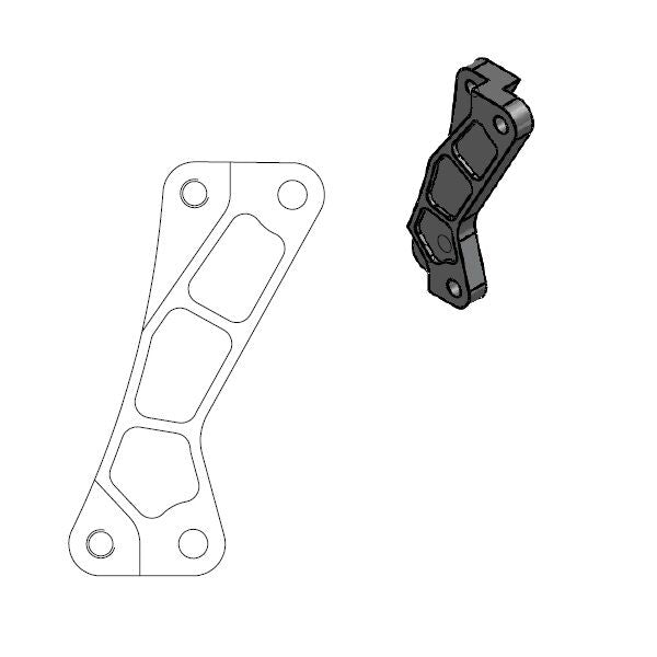 Supermoto Street Rotor Adapter Bracket