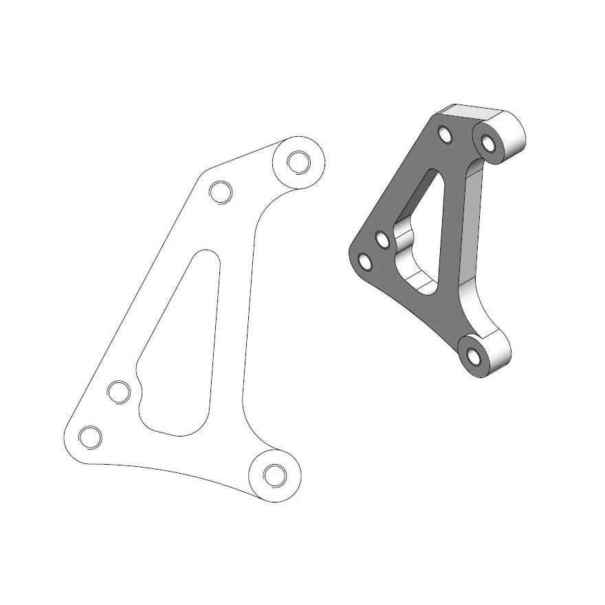 Relocation Bracket for OEM Caliper