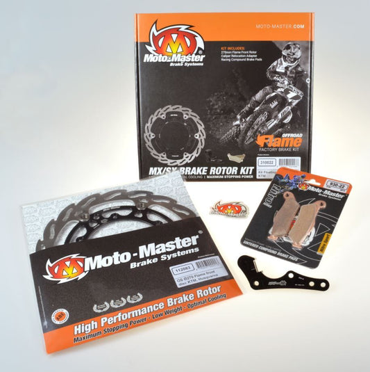 Moto Master Brake Kit For Beta RR 125 2018-2024 Front Black Stainless Steel