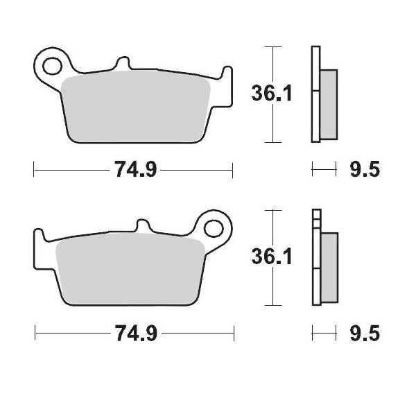 Racing GP SinterPRO Offroad Brake Pads
