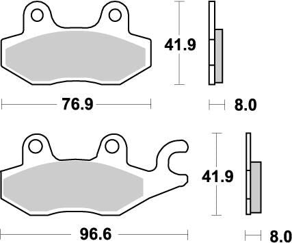 Nitro ATV Brake Pads