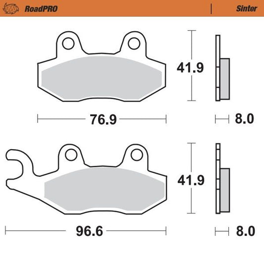 RoadPRO Sinder Brake Pad Front