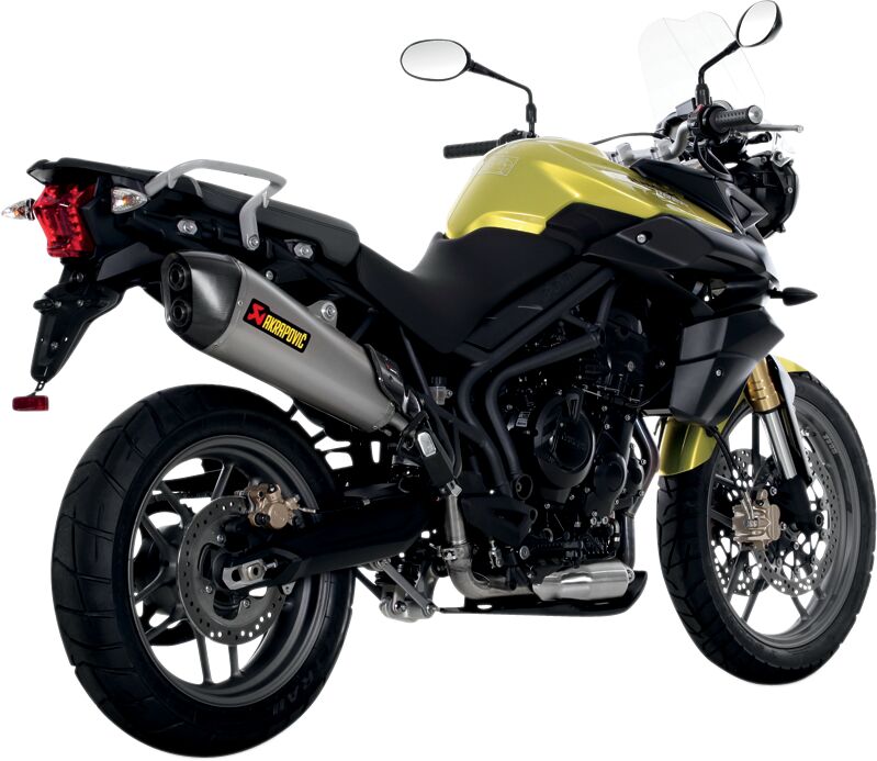 Akrapovic Exhaust Titanium Slip-On (Road Legal) Triumph Tiger 800 2011-2016