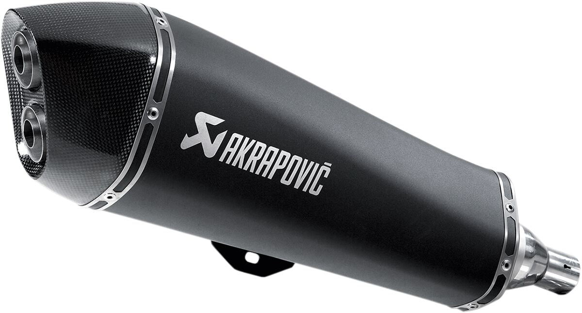 Akrapovic Exhaust Satin Black SP Titanium Slip On Piaggio MP3 500 2008-2016