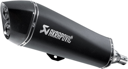 Akrapovic Exhaust Satin Black SP Titanium Slip On Piaggio MP3 500 2008-2016