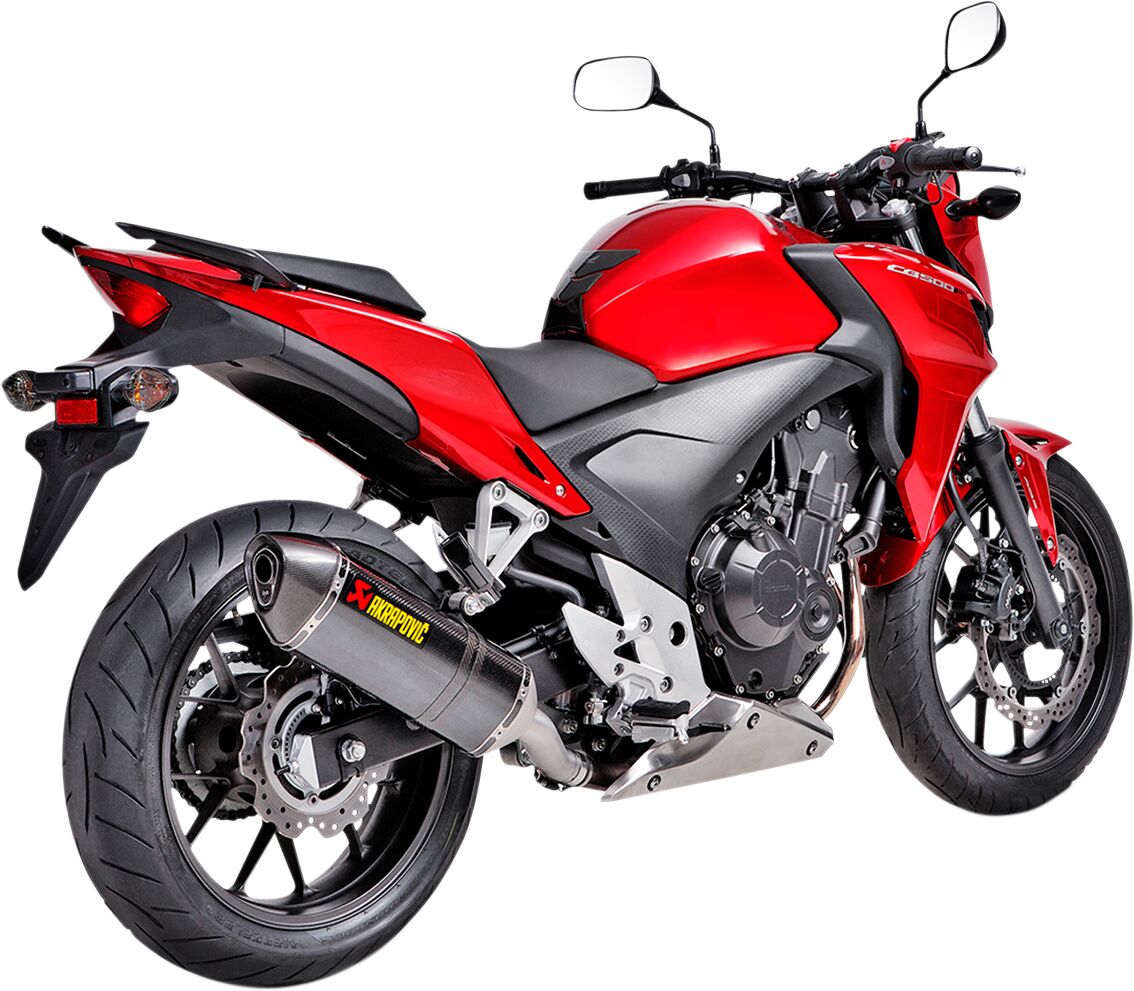 Honda CB 500 X F Akrapovic Carbon Slip-on Exhaust Silencer 2013 - 2016