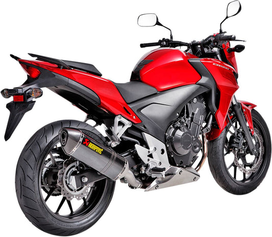 Honda CB 500 X F Akrapovic Carbon Slip-on Exhaust Silencer 2013 - 2016