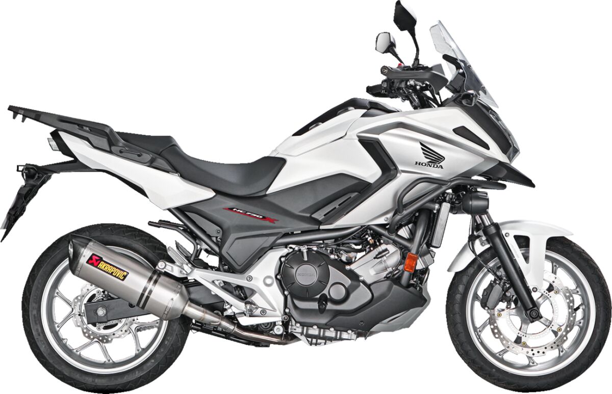 Akrapovic Titanium Slip On Exhaust Can Honda NC750X 2017-2020