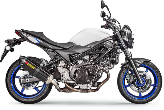 Akrapovic Carbon Fibre Slip-On Line Muffler For Suzuki SV 650 X ABS 2018-2022