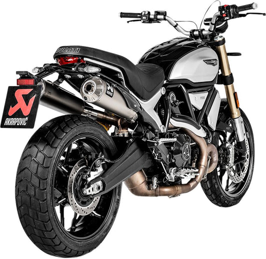 Akrapovic Exhaust Titanium Slip-On (Pair) (EC) Ducati Scrambler 1100 2018-2020