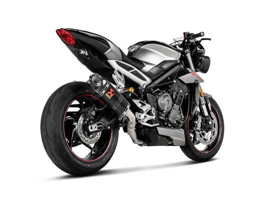 Akrapovic Exhaust Carbon Fibre Slip-On Triumph Street Triple 765 S 2017-2019