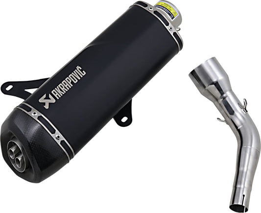 Akrapovic Vespa GTS300 2008-2020 Black + Carbon Road Legal Exhaust Silencer