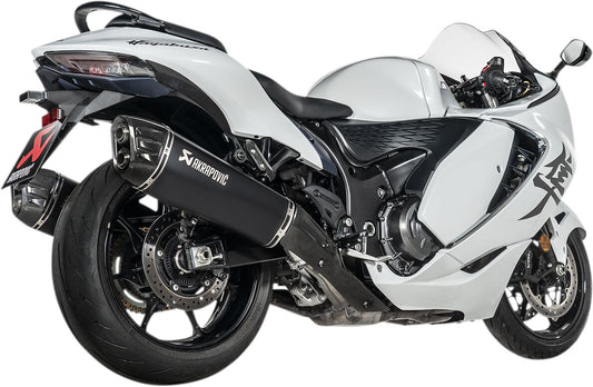 Akrapovic Suzuki Hayabusa 1300 2021 Exhaust Motorcycle 2 Slip-On Titanium Black