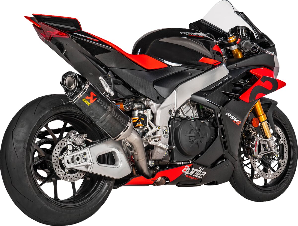 Akrapovic Exhaust Carbon Slip-On Kit Aprilia Tuono V4 2021 - 2024