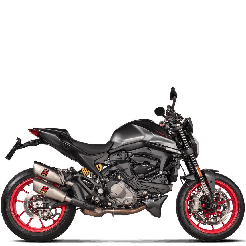 Akrapovic Titanium Slip-On Exhaust For Ducati Monster 950 (21-24)