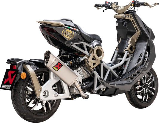 Italjet Dragster 125 / 200 2021-2024 Akrapovic Titanium Silencer Slip-On Kit