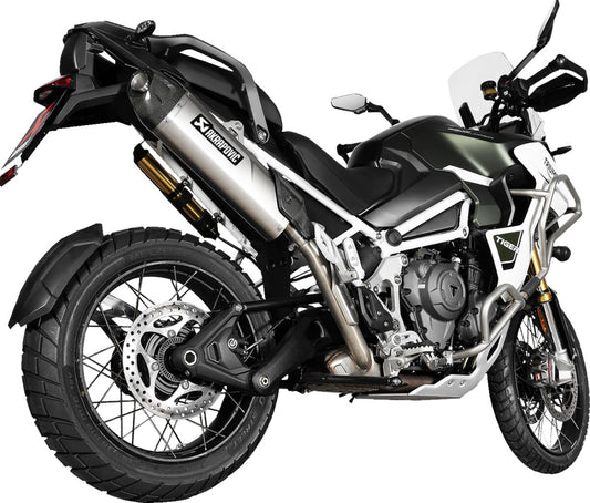 Akrapovic Slip-On Titanium Exhaust for Triumph Tiger 1200 Rally 2022-2024