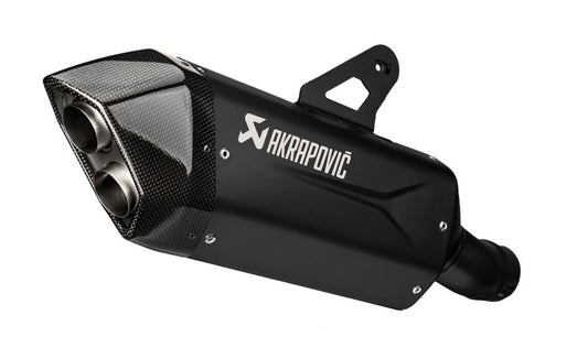 Akrapovic exhaust approved black titanium slip-on BMW R1300GS 2023-2024